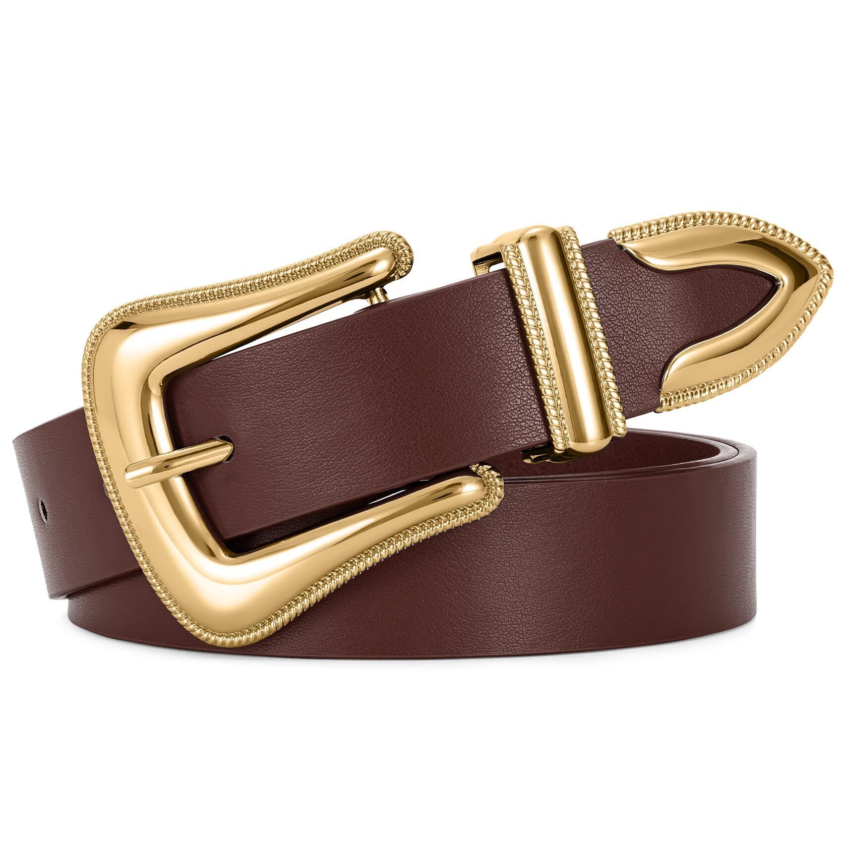 5233 Womens Leather Belt For Jeans Pants Dresses Fashion Ladies Western
